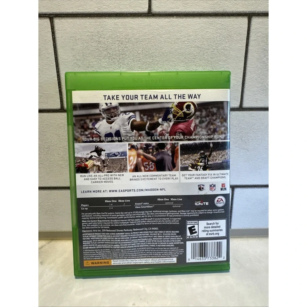 Madden NFL 17 Standard Edition For Xbox One Very Good 7Z